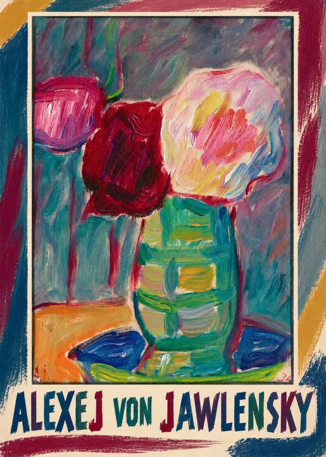 Alexej von Jawlensky Still Life with Flowers No1 - Plakat