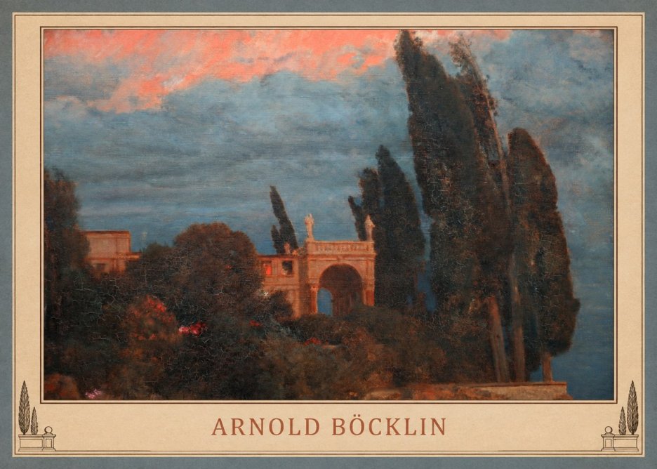 Arnold Böcklin Roman Villa No4 - Plakat