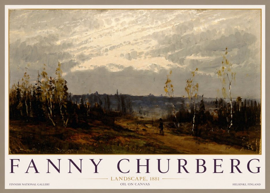 Fanny Churberg Landscape No3 - Plakat