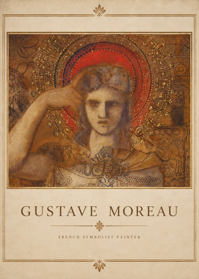 Gustave Moreau L'apparition II No3 - Plakat