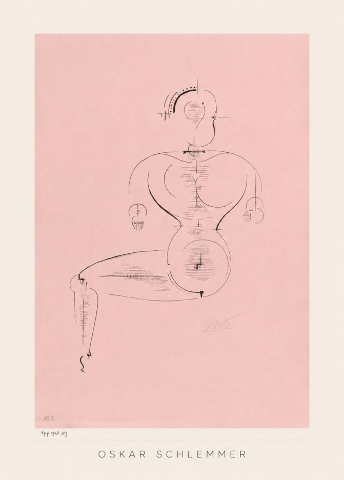 Oskar Schlemmer Figur L 1 No3 - Plakat