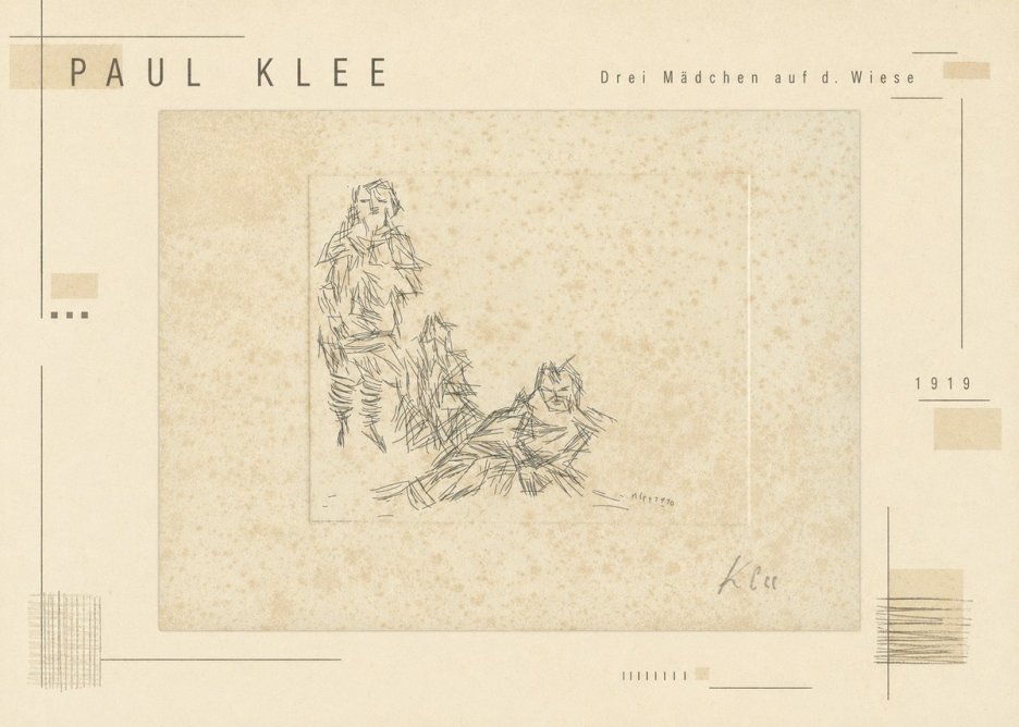 Paul Klee Drei Mädchen Auf D. Wiese No3 - Plakat