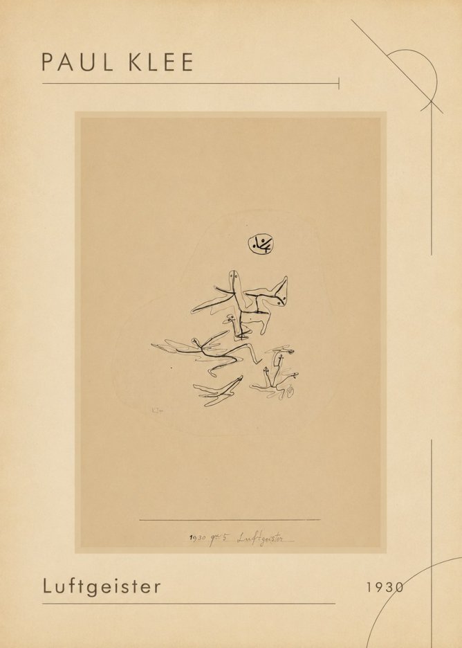 Paul Klee Luftgeister No1 - Plakat