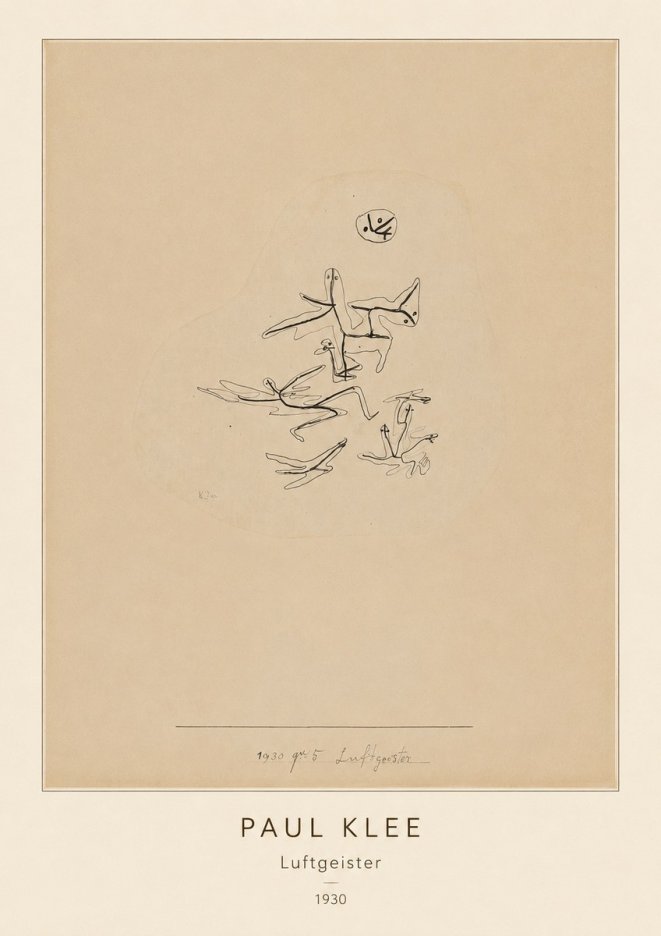 Paul Klee Luftgeister No3 - Plakat