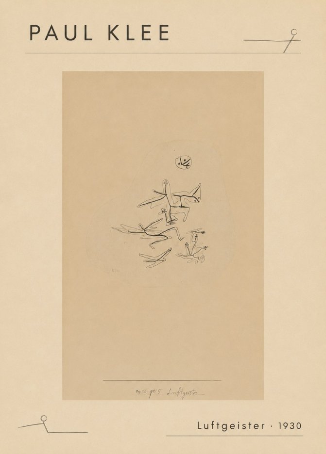 Paul Klee Luftgeister No6 - Plakat