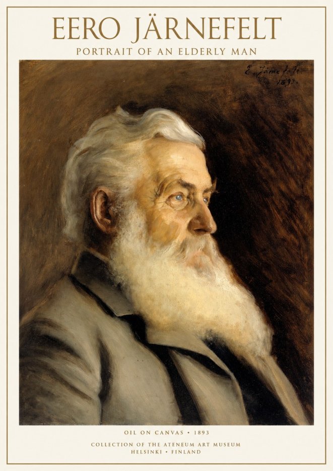 Eero Järnefelt Portrait of an Elderly Man No1 - Plakat