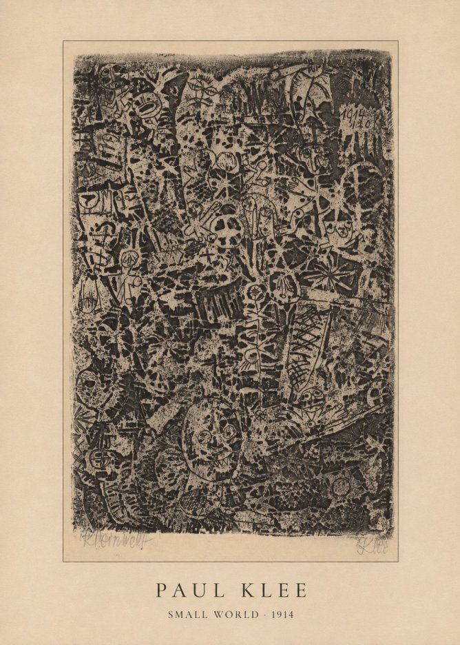 Paul Klee Small World No4 - Plakat