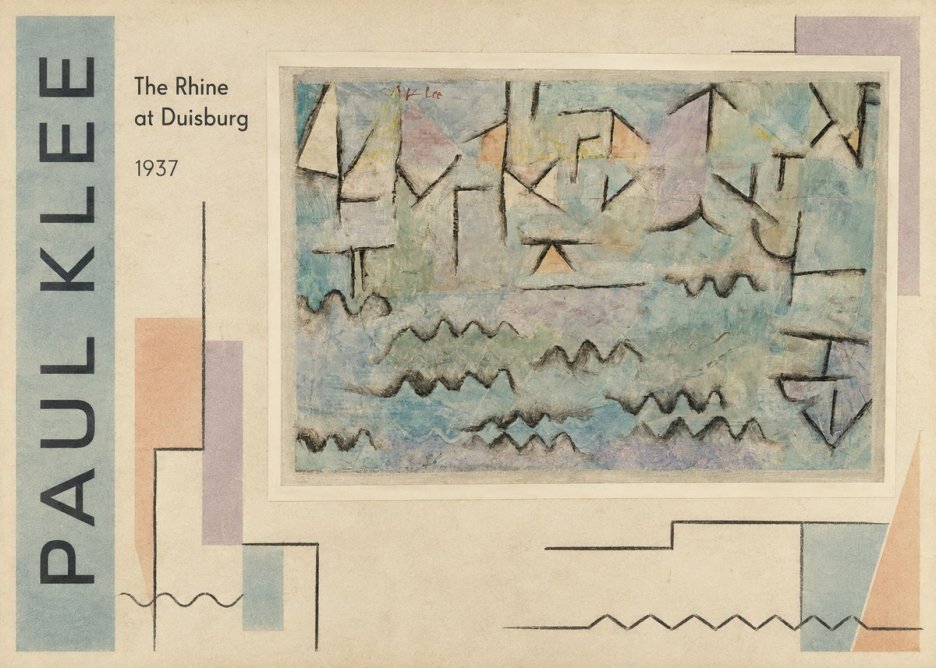 Paul Klee The Rhine at Duisburg No2 - Plakat