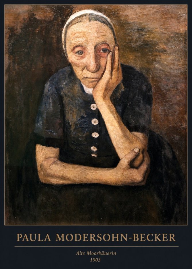 Paula Modersohn-Becker Alte Moorbäuerin No6 - Plakat