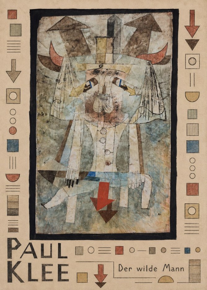Paul Klee Der Wilde Mann No4 - Plakat