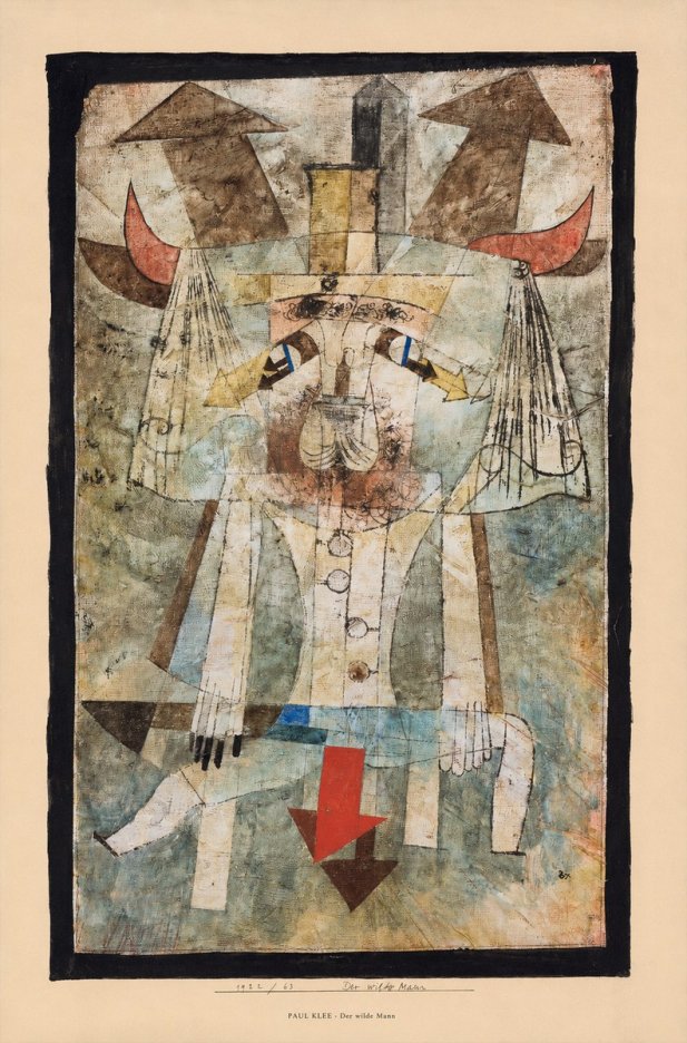 Paul Klee Der Wilde Mann No6 - Plakat