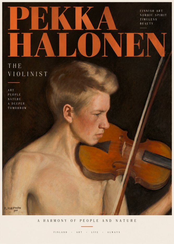 Pekka Halonen The Violinist No3 - Plakat