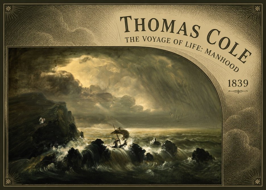 Thomas Cole The Voyage of Life: Manhood IV No5 - Plakat