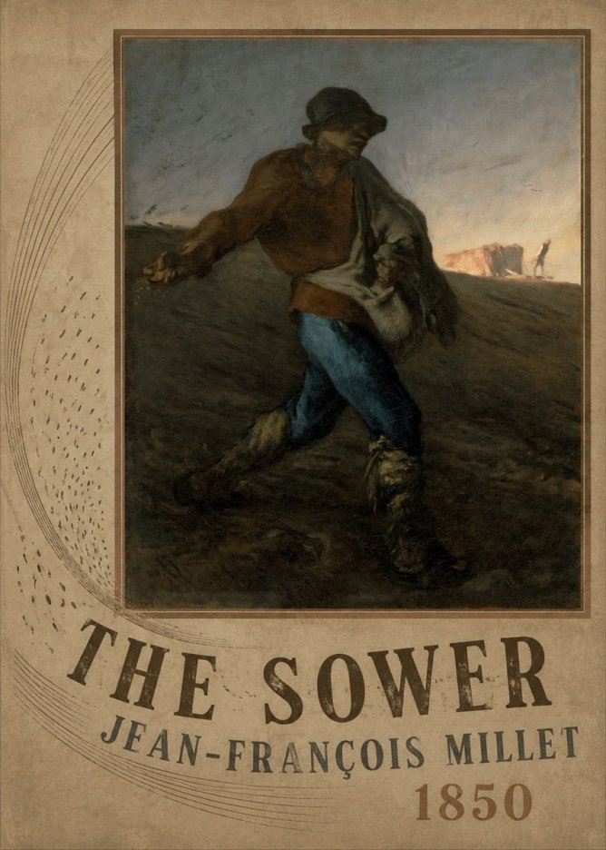 Jean-François Millet The Sower II No2 - Plakat