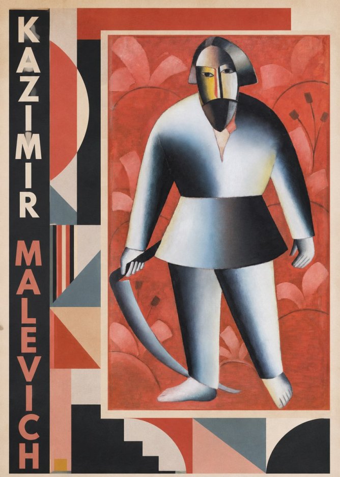 Kazimir Malevich Peasant with Scythe No2 - Plakat