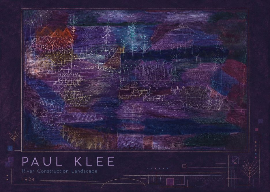 Paul Klee River Construction Landscape No2 - Plakat
