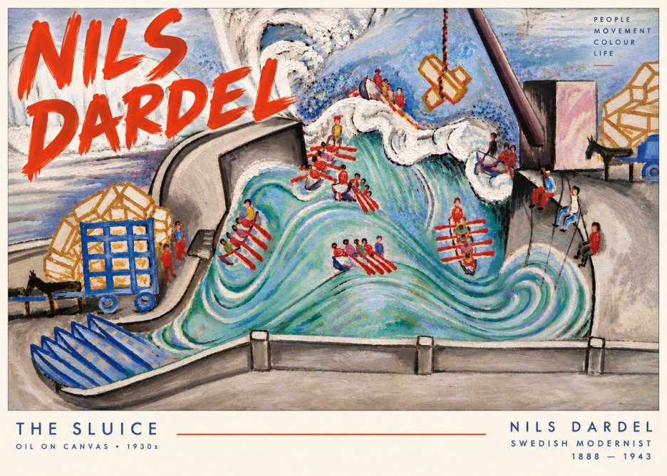 Nils Dardel The Sluice No6 - Plakat