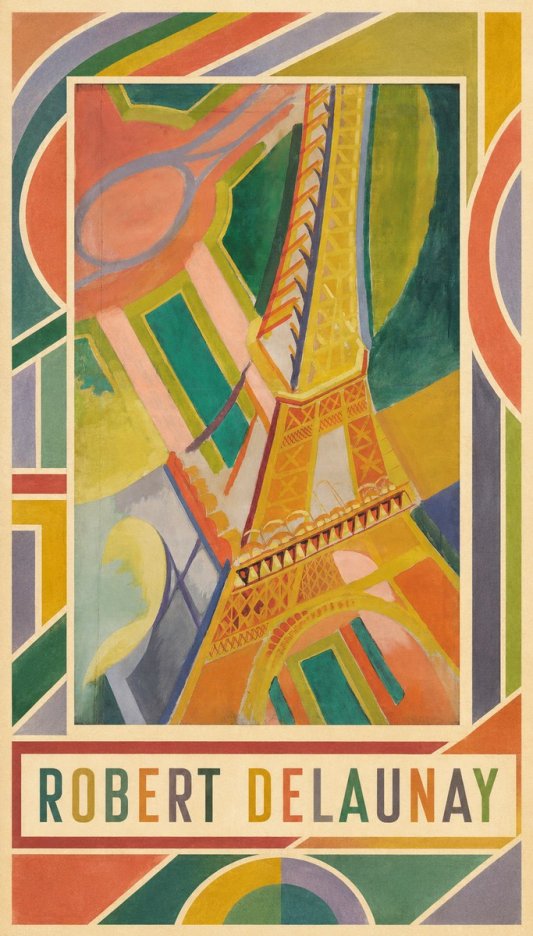 Robert Delaunay The Eiffel Tower No4 - Plakat