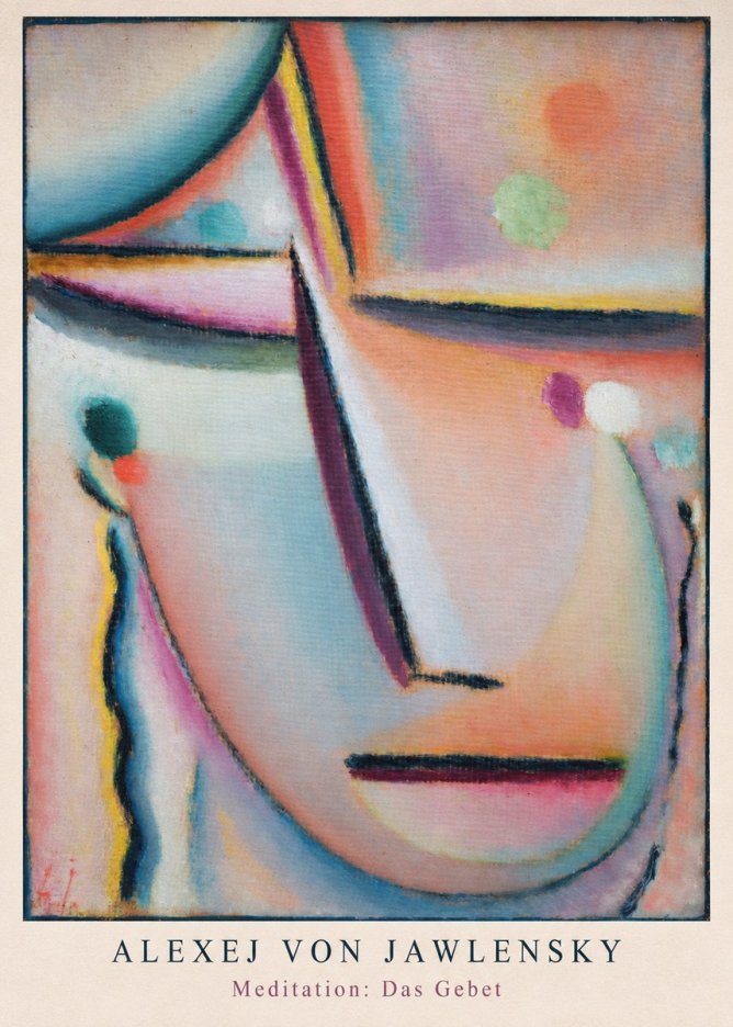 Alexej von Jawlensky Meditation: Das Gebet No6 - Plakat