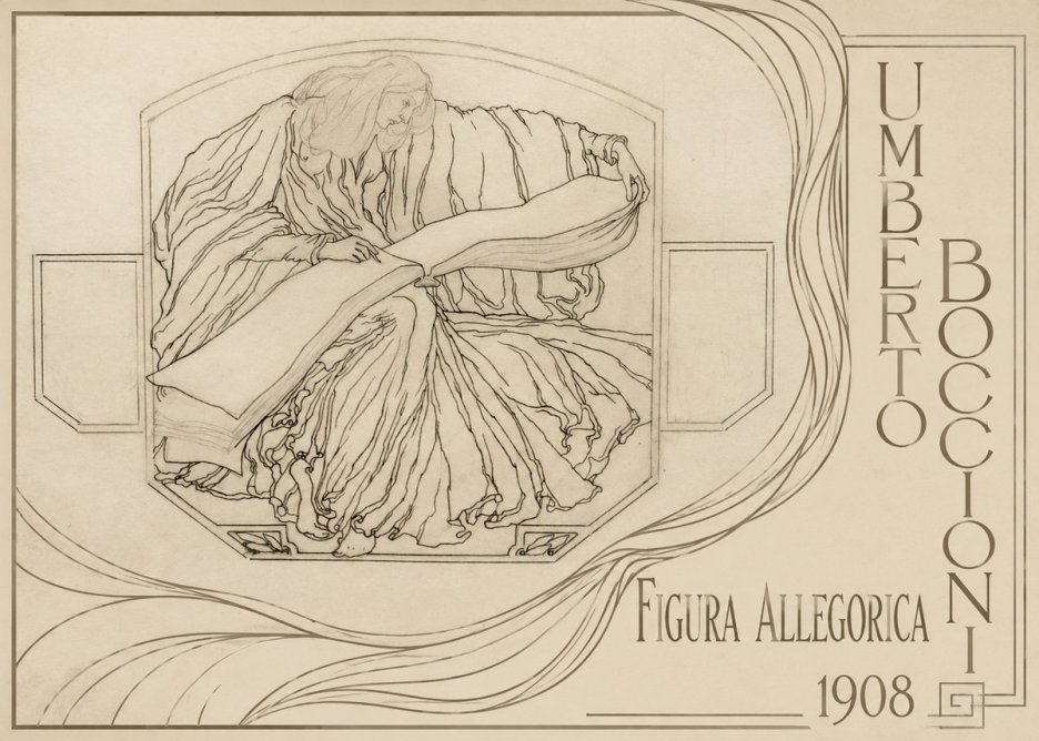 Umberto Boccioni Figura Allegorica No2 - Plakat