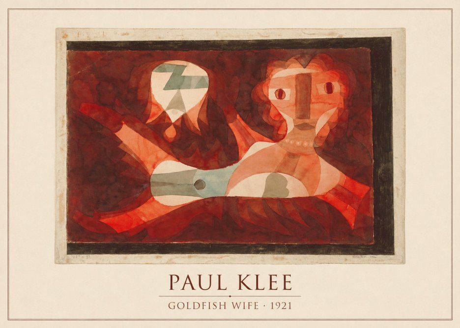 Paul Klee Goldfish Wife No5 - Plakat
