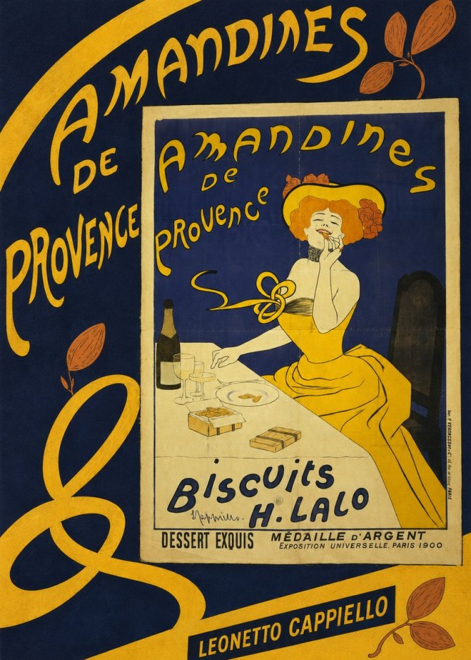 Leonetto Cappiello Amandines De Provence Biscuits H. Lalo III No5 - Plakat