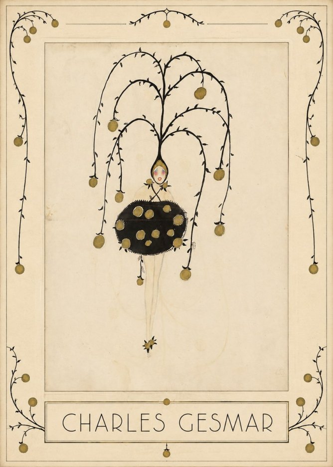Charles Gesmar Figure with Hanging Orbs No1 - Plakat