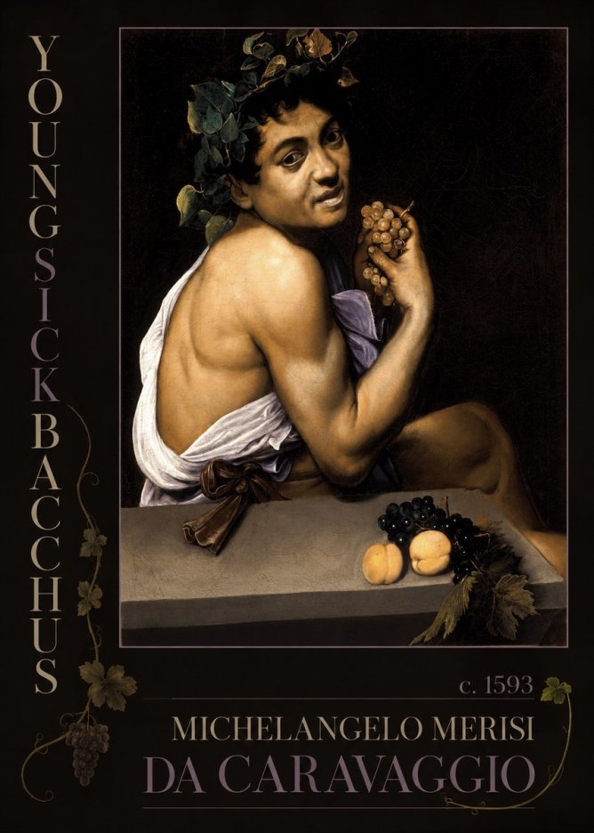 Michelangelo Merisi da Caravaggio Young Sick Bacchus No2 - Plakat