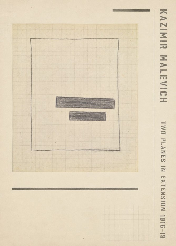 Kazimir Malevich Two Planes in Extension No2 - Plakat