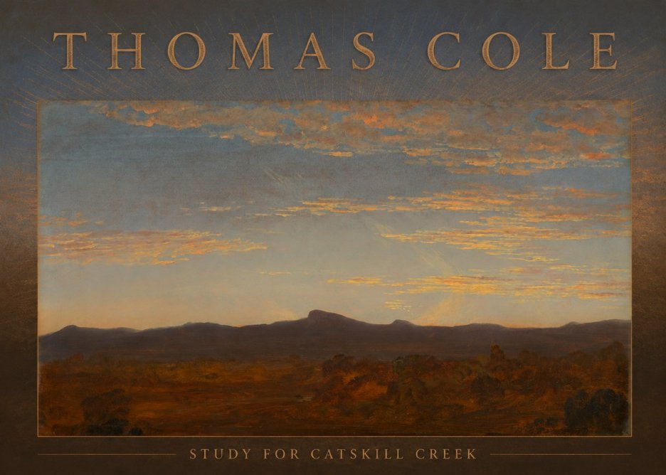 Thomas Cole Study for Catskill Creek II No6 - Plakat