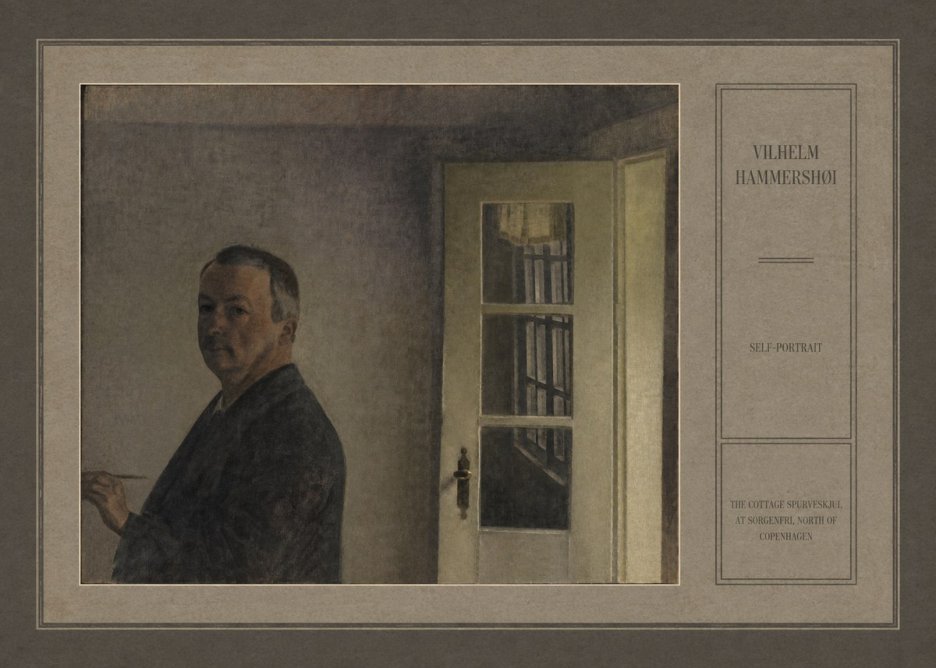 Vilhelm Hammershøi Self-portrait. the Cottage Spurveskjul at Sorgenfri, North of Copenhagen No6 - Plakat