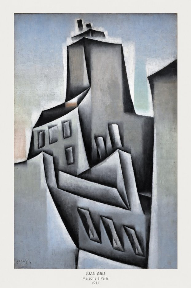 Juan Gris Maisons À Paris No6 - Plakat