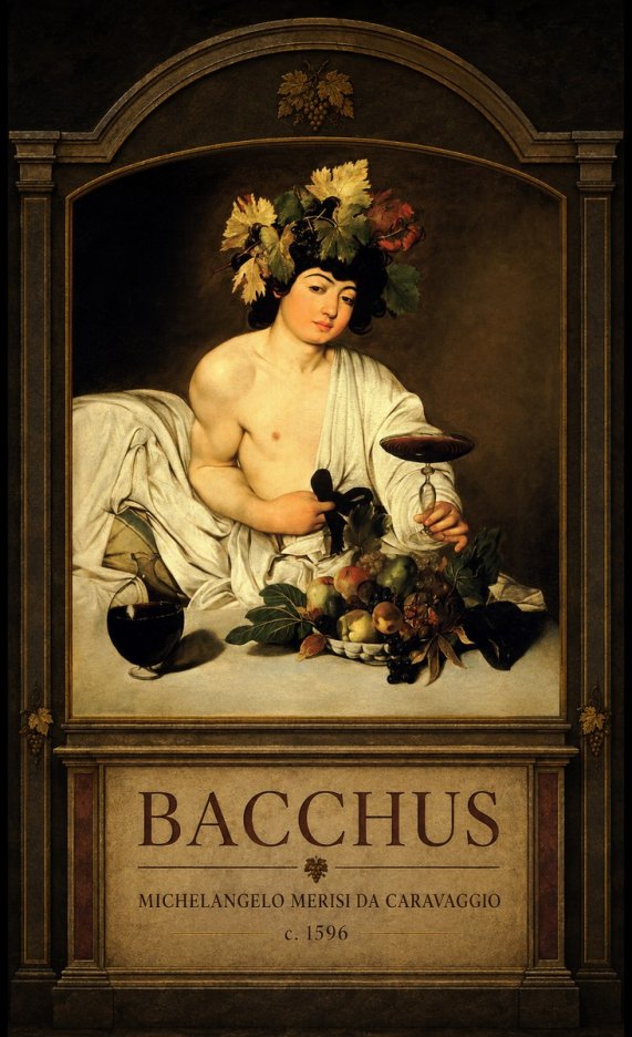 Michelangelo Merisi da Caravaggio Bacchus III No3 - Plakat