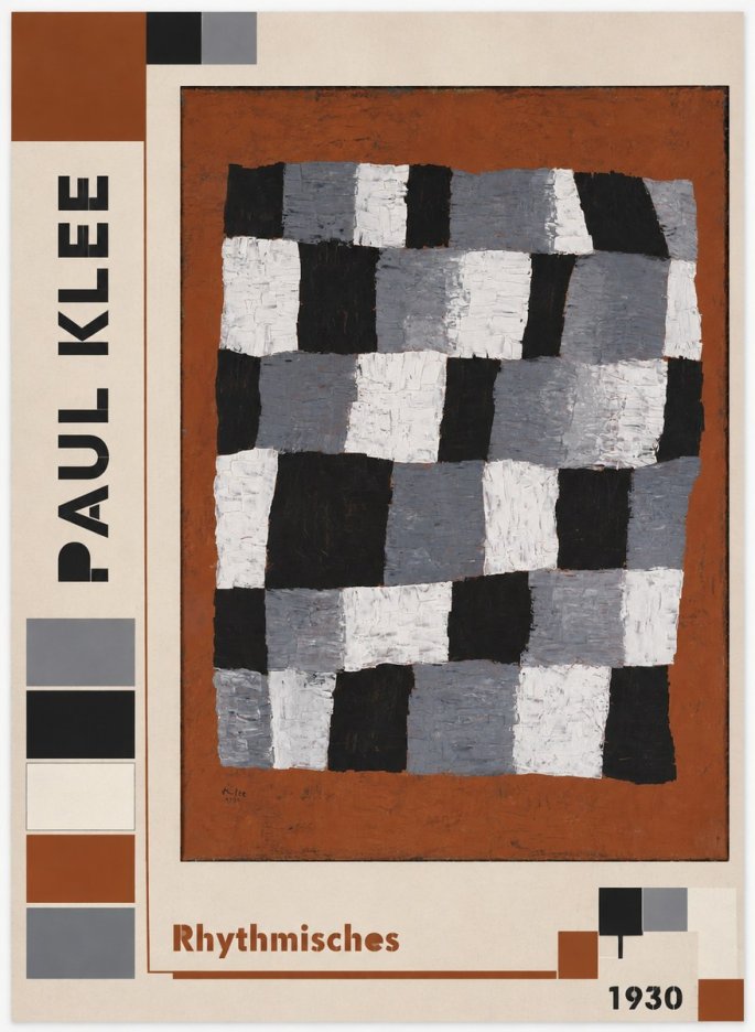 Paul Klee Rhythmisches No2 - Plakat