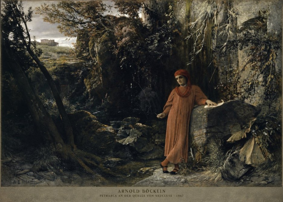 Arnold Böcklin Petrarca an Der Quelle Von Vaucluse No2 - Plakat