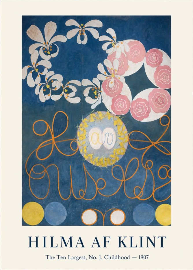 Hilma af Klint The Ten Largest, No. 1, Childhood I No1 - Plakat