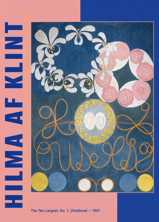 Hilma af Klint The Ten Largest, No. 1, Childhood I No3 - Plakat