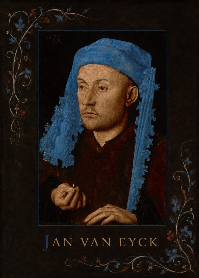 Jan van Eyck Portrait of a Man (Léal Souvenir) No3 - Plakat