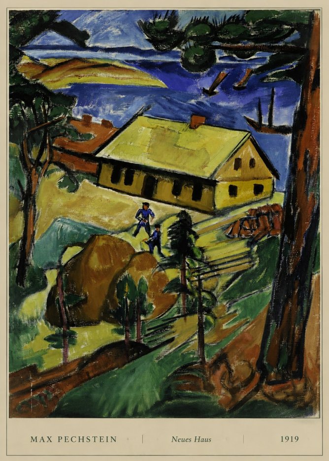 Max Pechstein Neues Haus No6 - Plakat