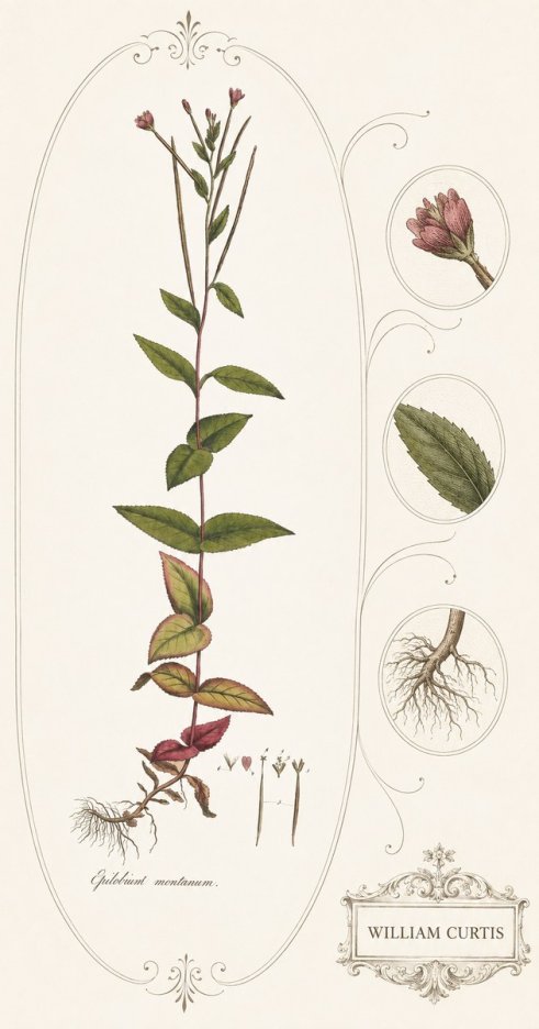 William Curtis Epilobium Montanum. No4 - Plakat
