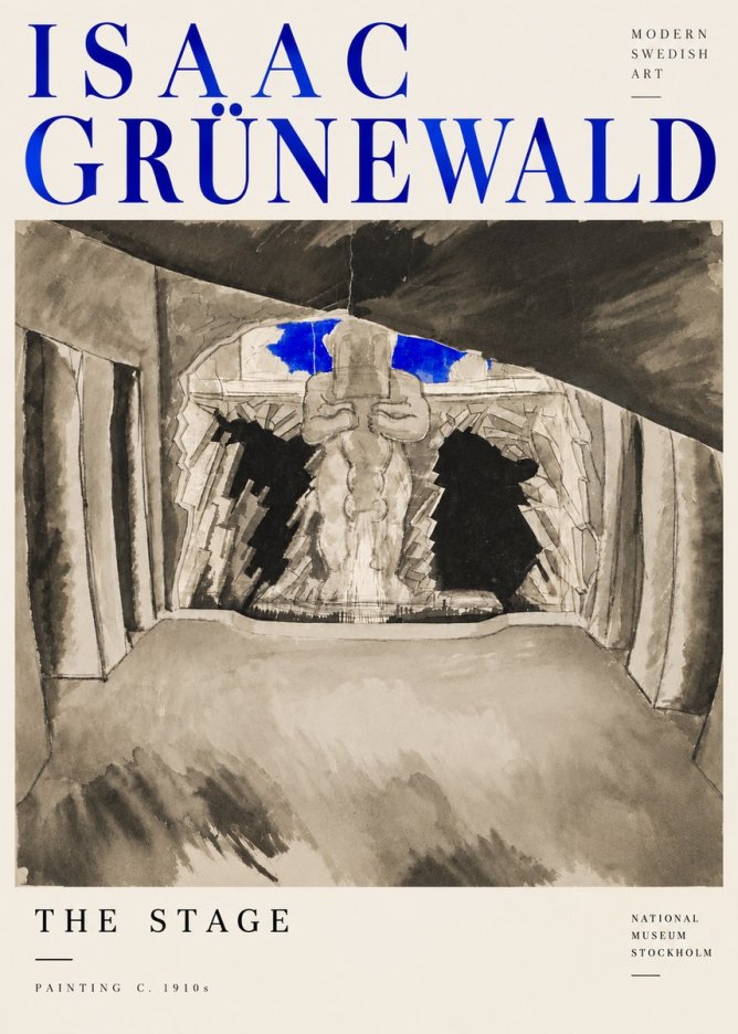 Isaac Grünewald The Stage No6 - Plakat
