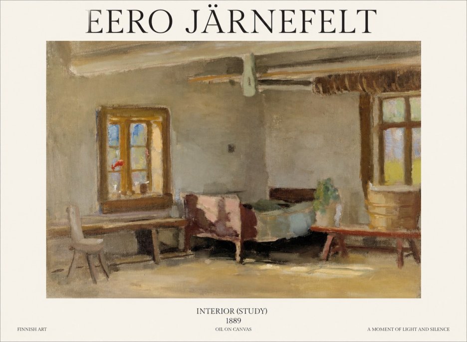 Eero Järnefelt Interior (Study) No1 - Plakat