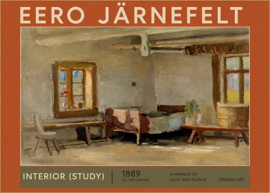 Eero Järnefelt Interior (Study) No2 - Plakat