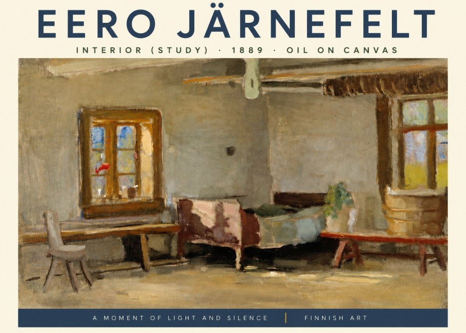 Eero Järnefelt Interior (Study) No3 - Plakat