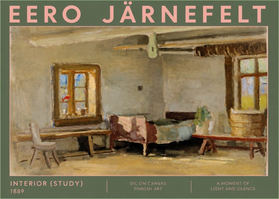 Eero Järnefelt Interior (Study) No4 - Plakat