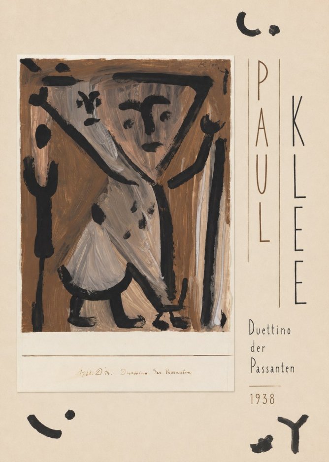 Paul Klee Duettino Der Passanten No5 - Plakat