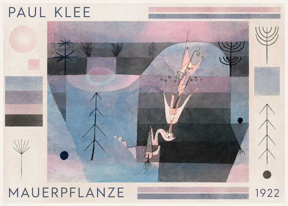Paul Klee Mauerpflanze No1 - Plakat