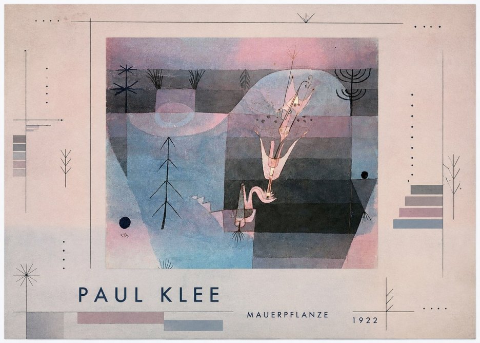 Paul Klee Mauerpflanze No4 - Plakat