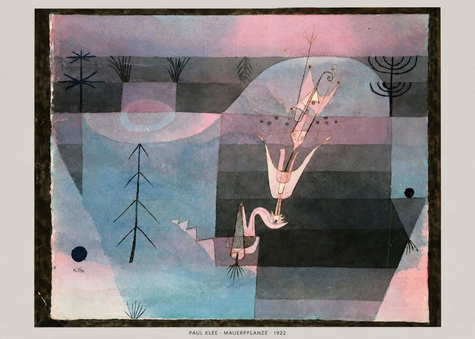 Paul Klee Mauerpflanze No5 - Plakat