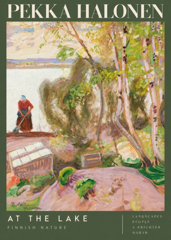 Pekka Halonen At the Lake No2 - Plakat